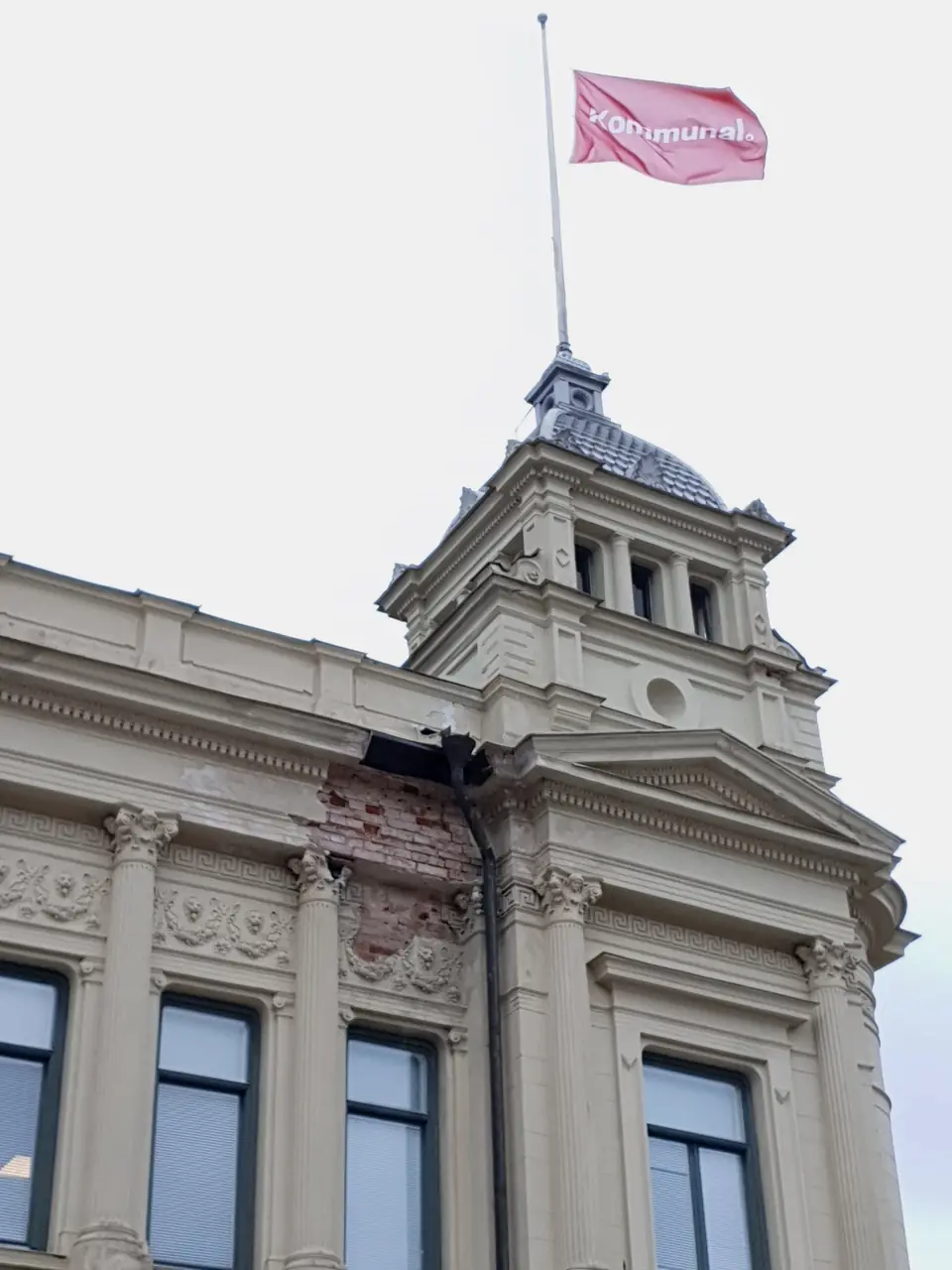 Restauration de détails de façade, Kristinehamn — Avant