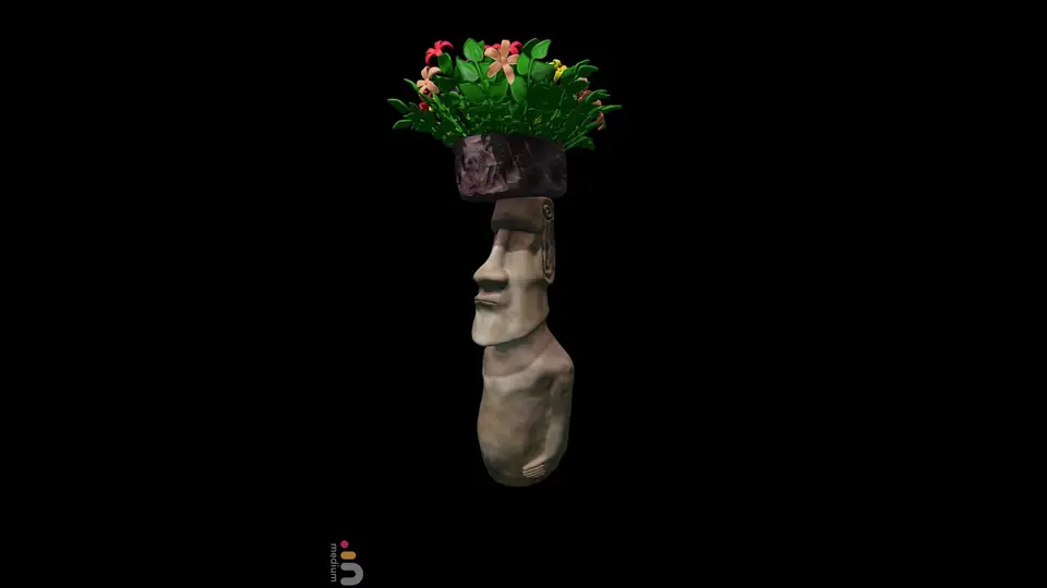 Moai stone florist