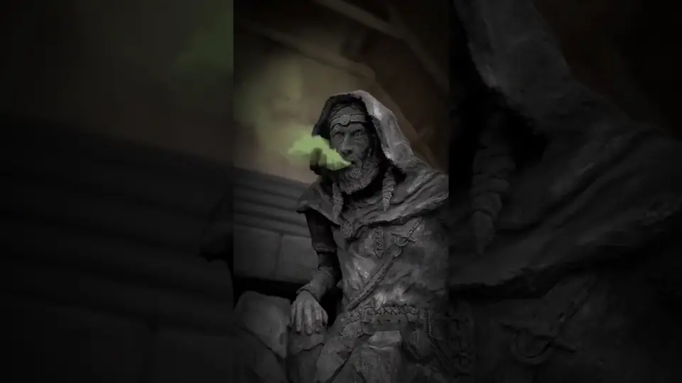 The Smoking Viking Guardian | Smoke Effect Theme Park Sculpture